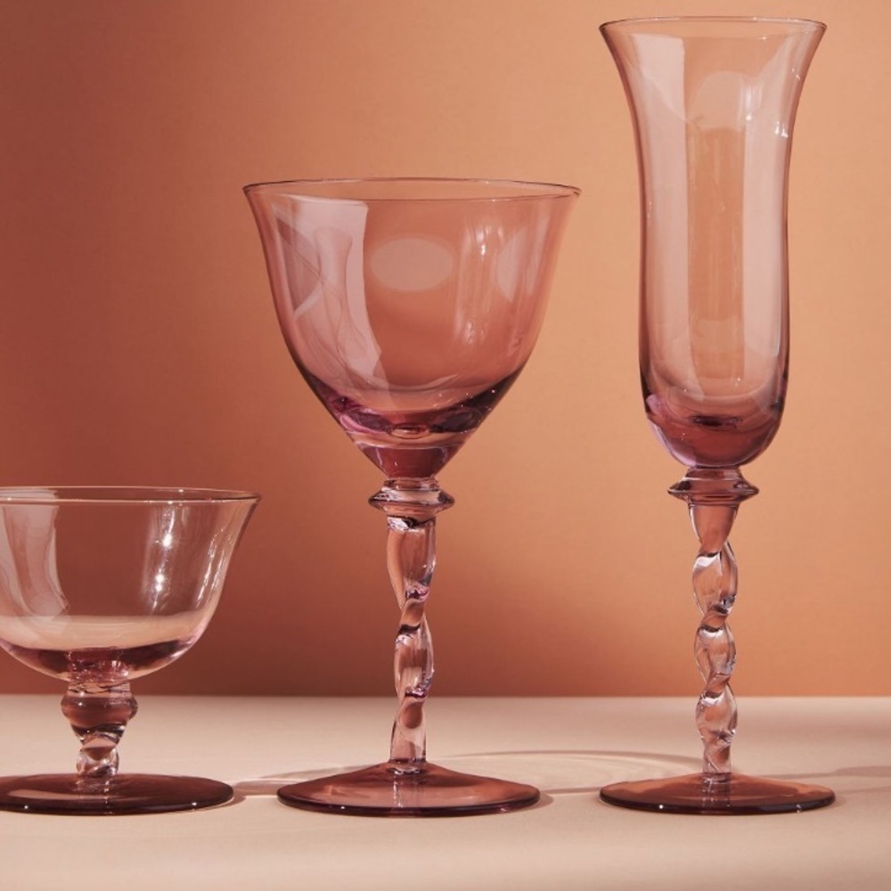 Anthropologie Pino Flute Glasses, Set of 4 - Picture 2 of 4